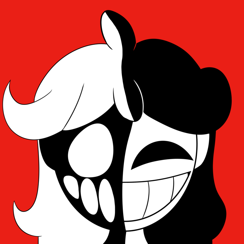 half evil half good drawing